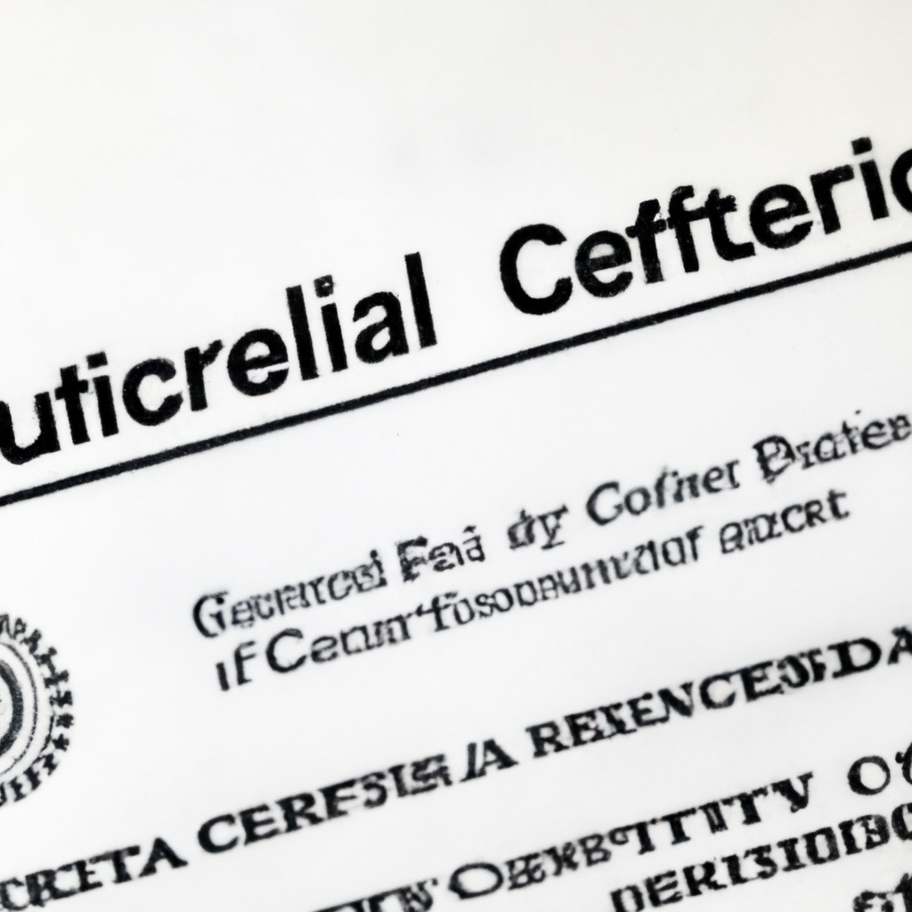 Certificato qualità